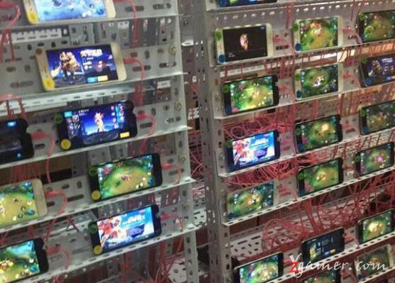 《王者荣耀》刷金工作室：百台苹果手动群控881