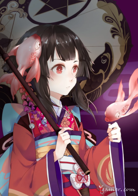 阴阳师手游萝莉神乐壁纸美图鉴赏136