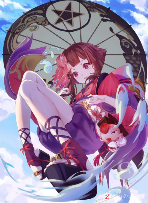 阴阳师手游萝莉神乐壁纸美图鉴赏565