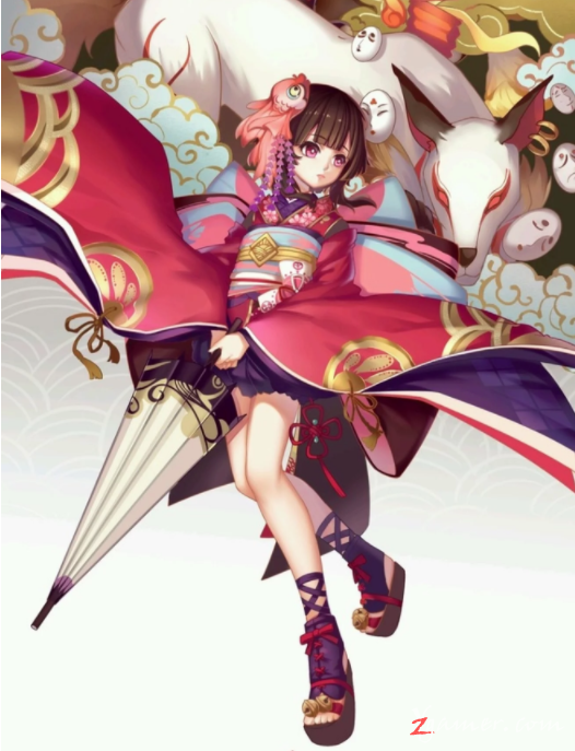 阴阳师手游萝莉神乐壁纸美图鉴赏345