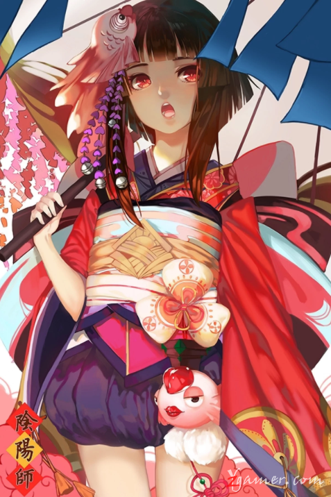 阴阳师手游萝莉神乐壁纸美图鉴赏426