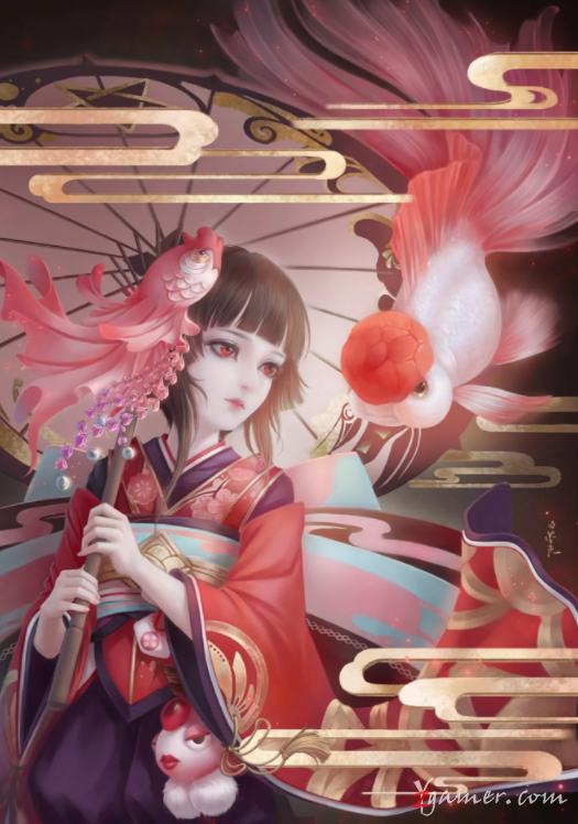 阴阳师手游萝莉神乐壁纸美图鉴赏510