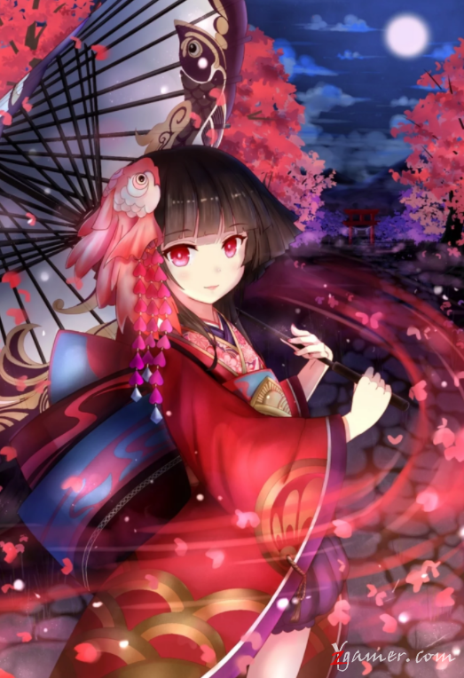阴阳师手游萝莉神乐壁纸美图鉴赏939