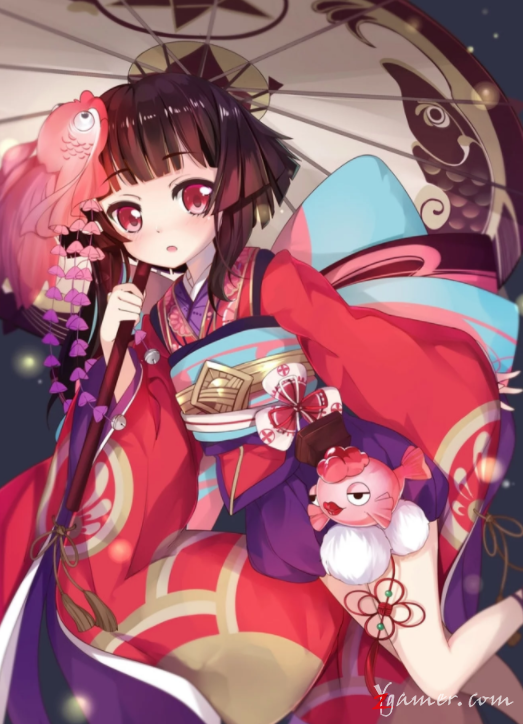 阴阳师手游萝莉神乐壁纸美图鉴赏858